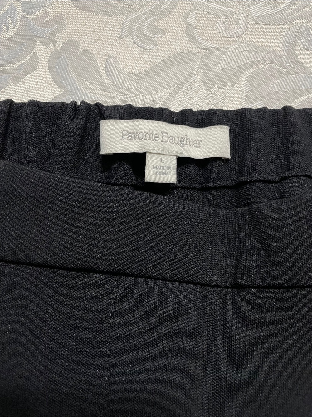 Favorite Daughter black collection Dress Pants - pull on Modern Straight Fit L - Picture 8 of 10